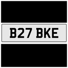 B27 BKE BLAKE BURKE BE BIKE YAM YAMAHA DUC DUCATI BMW HONDA PRIVATE NUMBER PLATE