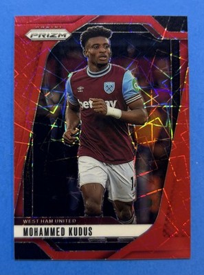 Mohammed Kudus - 2024-25 Panini EPL Prizm Red Velocity /49 - Tottenham