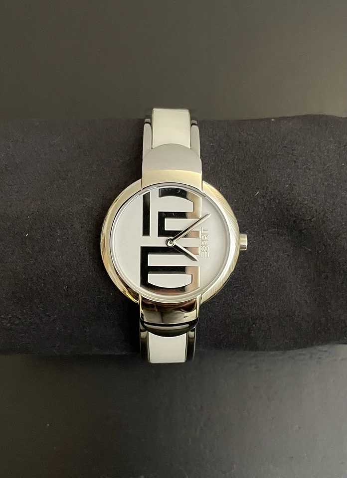 Esprit Damenuhr SUPREME WHITE Analog Quarz Edelstahl  Spange weiß/silber elegant - Bild 2 von 4