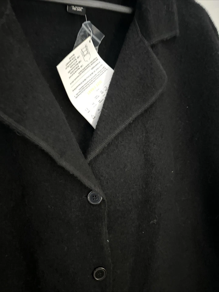 DIALOGUE Womens 2X Black 100% Wool Winter Warm Sweater Long Sleeve - Image 3 of 4