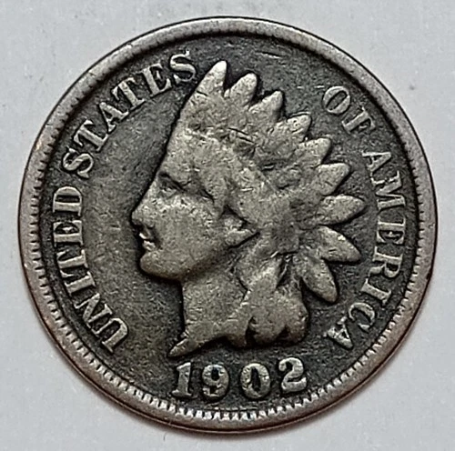 Indian Head Penny Lot of "1" VERY NICE 1902 GOOD OR BETTER°$ FREE SHIPPING $#310