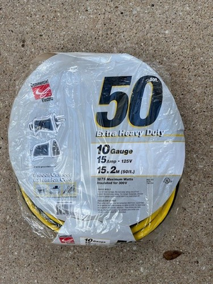 #ad Extra Heavy Duty 10 Gauge Extension Cable 15 AMP Consumer Electric $69.90