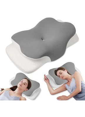 MULISOFT Ergonomic Memory Foam Pillow Comfortable, Supportive, Neck Pillow