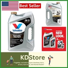 Full Synthetic Motor Oil 0W-20, 5 Quart, Protect & Restore Engines 38.39 per gallon