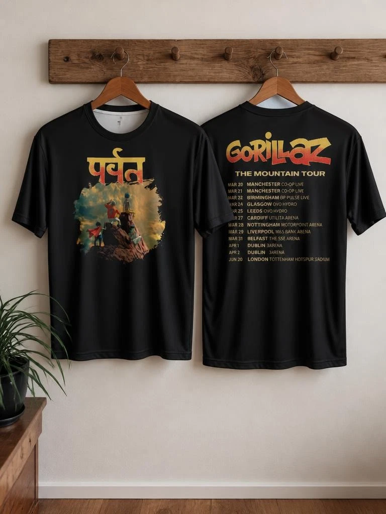 Gorillaz The Mountain All Over Print 3D T-Shirt