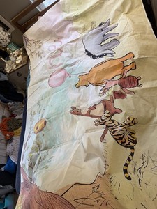 Large Winnie the Pooh First Birthday Vinyl Banner Classic Pooh Party Decoration