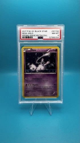 2017 Pokemon XY Mew Holo Black Star Promo Card XY192 PSA 8 NM-MT