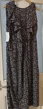 Ax Paris Ladies Three Quarters Jumpsuit, Tie Front , Zip Back Size 12BNWT