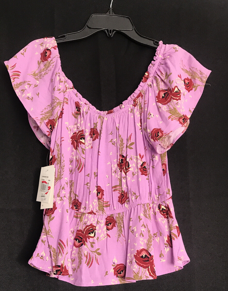 Camicia donna Fila A donna top manica balza taglia XL viola