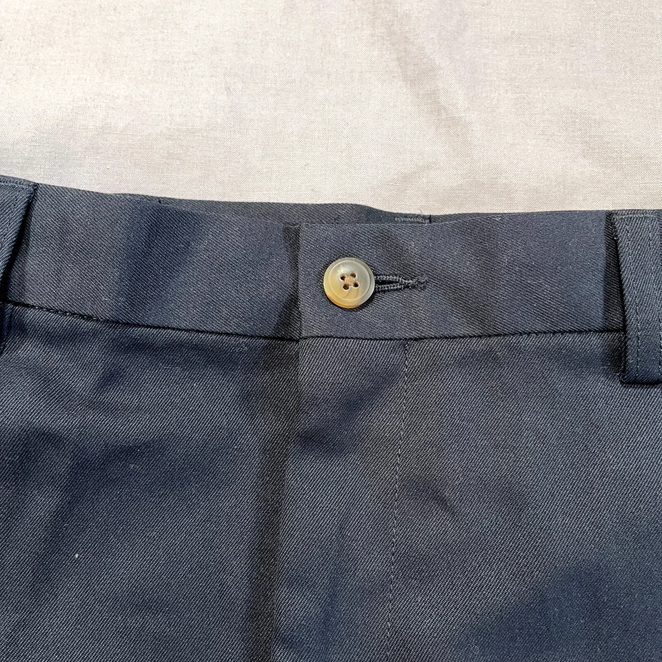 Haggar Cool 18 Pro Performance Golf Shorts Mens 32 Navy Pleated Stretch NEW - Image 4 of 4