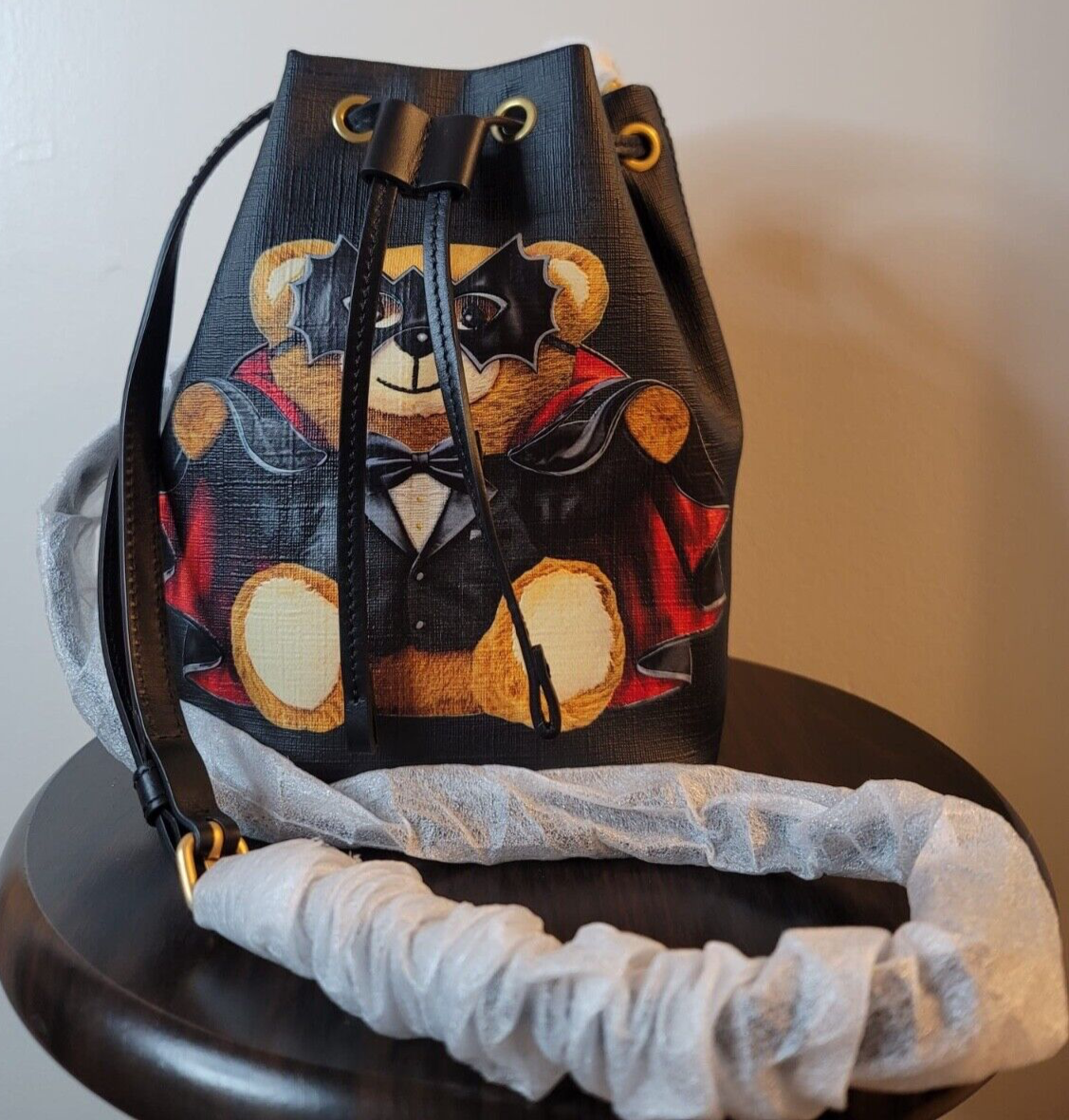 JEREMY SCOTT MOSCHINO Bat Teddy Bear Bucket Bag | eBay