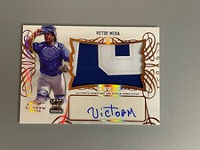 Victor Mesia 2021 Leaf Trinity Bronze Patch Auto PA-VM1 Toronto Blue Jays