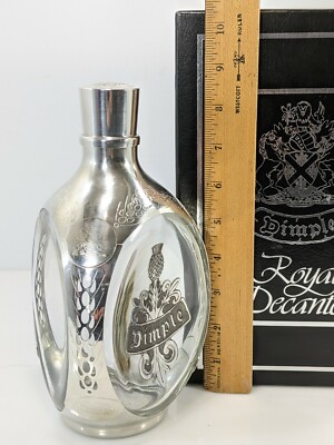 Dimple．Decanter Dimple Whiskey Haig Bottle Decanter Glass Antique Decoration