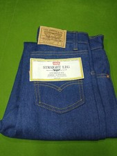 Vtg Levis 718 0914 Student Denim High Rise Dark Jeans 26" x 30" Straight Leg NEW