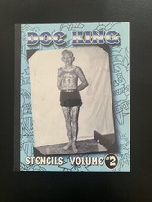 DOC KING STENCILS VOL 2 RARE OOP TRADITIONAL TATTOO FLASH BOOK PRE-OWNED 