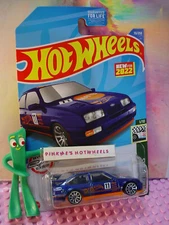 NEW 2022 Hot Wheels '87 FORD SIERRA COSWORTH #33 blue 🏁 RETRO RACERS🏁 Case G