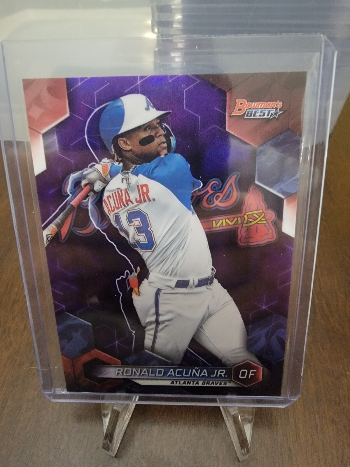 2023 Bowman's Best- Ronald Acuna Jr. Purple Refractor /250 Atlanta Braves