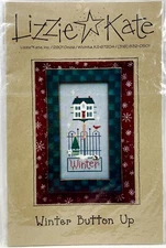 1998 Lizzie Kate Winter Button Up 063 Counted Cross Stitch Pattern AS IS 14145