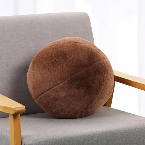 Süßes rundes Kugelform Kissen Kissen Sofaüberwurf Kissen Raumdeko Plüschtier - Bild 12 von 24