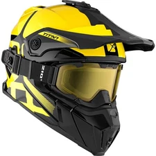CKX Titan Original Polar Helmet winter Yellow Incl. Dual lens Goggles 513545 XL