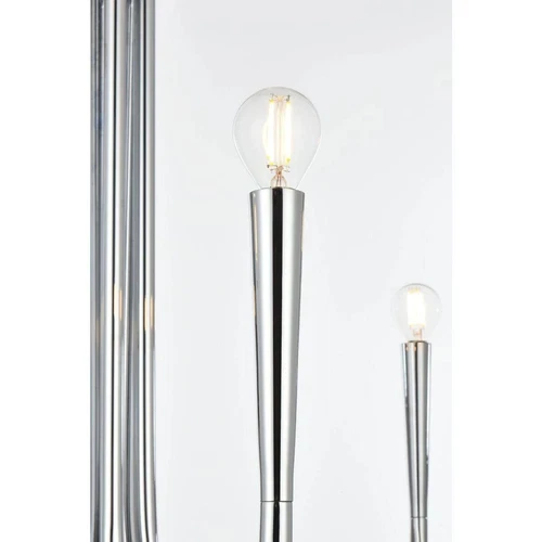 Chandelier Ceiling Light Fixture Farmhouse Chrome Foyer Living Dining Room 30" - Picture 6 of 9