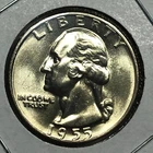1955-D  Uncirculated Washington Silver Quarter - #11033