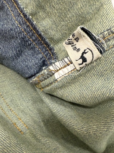 Monthorigin Denim Latzhose Loose Fit Baggy Boho Künstler Lagenlook Gr. M - Bild 5 von 5