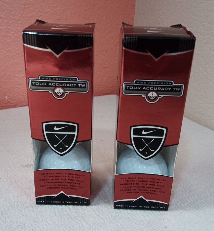 NIKE Precision Tour Accuracy TW 2 Sleeves Golf Balls Rare *New* READ
