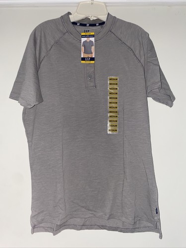 GAP Short Sleeve Everyday Soft Henley Camisa Hombre