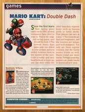 2004 Mario Kart Double Dash/Beyblade V Force Gamecube Print Ad/Poster Game Art
