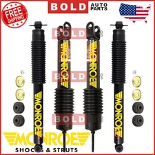 Front and Rear Reflex Shock Absorber Kit 4PCS Set Monroe For 2006-2010 Hummer H3