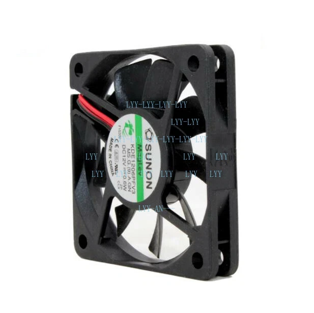 For SUNON KDE1206PFV3 DC 12V 0.6W 60*60*10MM 2-wire Ultra-quiet CPU Cooling Fan - Image 3 of 4