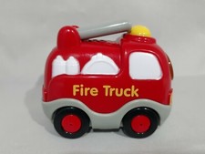 V-tech Go Go Smart Wheels Press Fire Truck Felix Lights Sounds Toy Red J