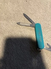 Retired Wenger Delemont Esquire 65mm Teal Eddie Bauer Swiss Army Knife 59