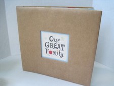 Hallmark Instant Scrapbook OUR GREAT FAMILY Just Add Photos Keepsake Album New