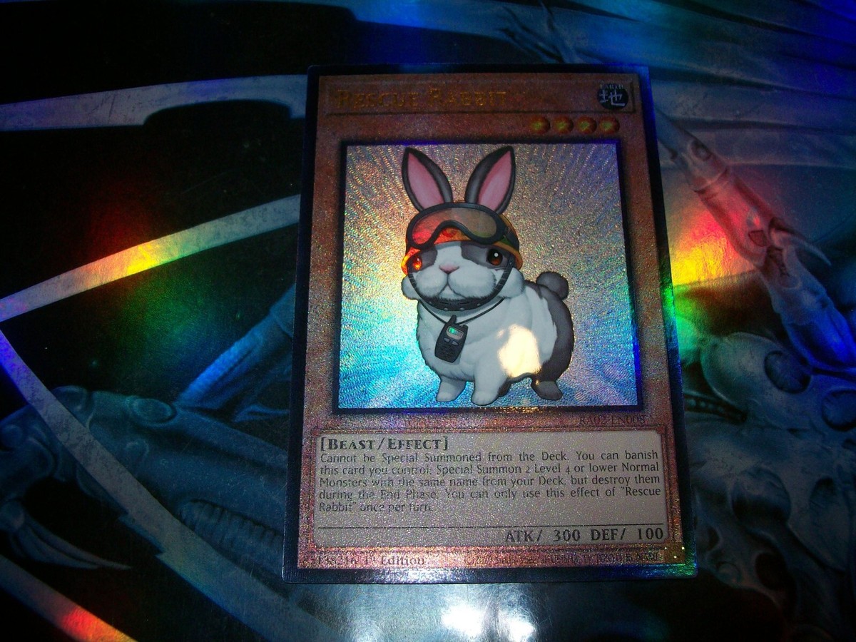 Rescue Rabbit 1st Edition Prismatic Ultimate Rare RA02-EN008 Yu-Gi-Oh!