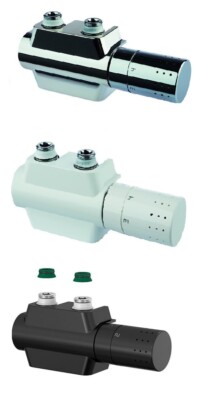 Simplex Multiblock Variodesign Thermostat Eck-/Durchgangsform weiß chrom