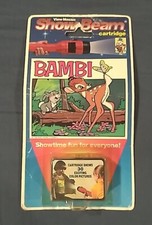 Vintage View Master Show Beam Mickey Mouse and Bambi Cartridges