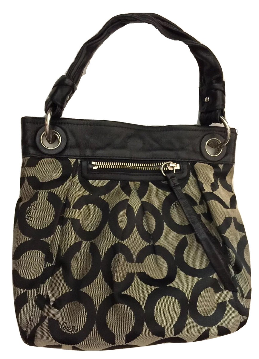 バッグ 2061 Coach Hobo Op Art Shoulder Bag 2061 Coach Hobo Op Art Shoulder Bag