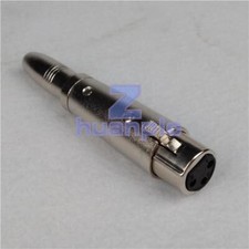New 1Pcs XLR Female to 1/4" Stereo TRS Female Adapter Plug