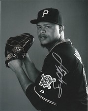 EDINSON VOLQUEZ SIGNED AUTO'D 8X10 PHOTO PITTSBURGH PIRATES ROYALS MARLINS A