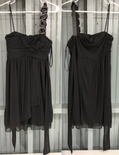 City Studio Little Black Unique One Strap Cocktail Dress Size Medium Nice