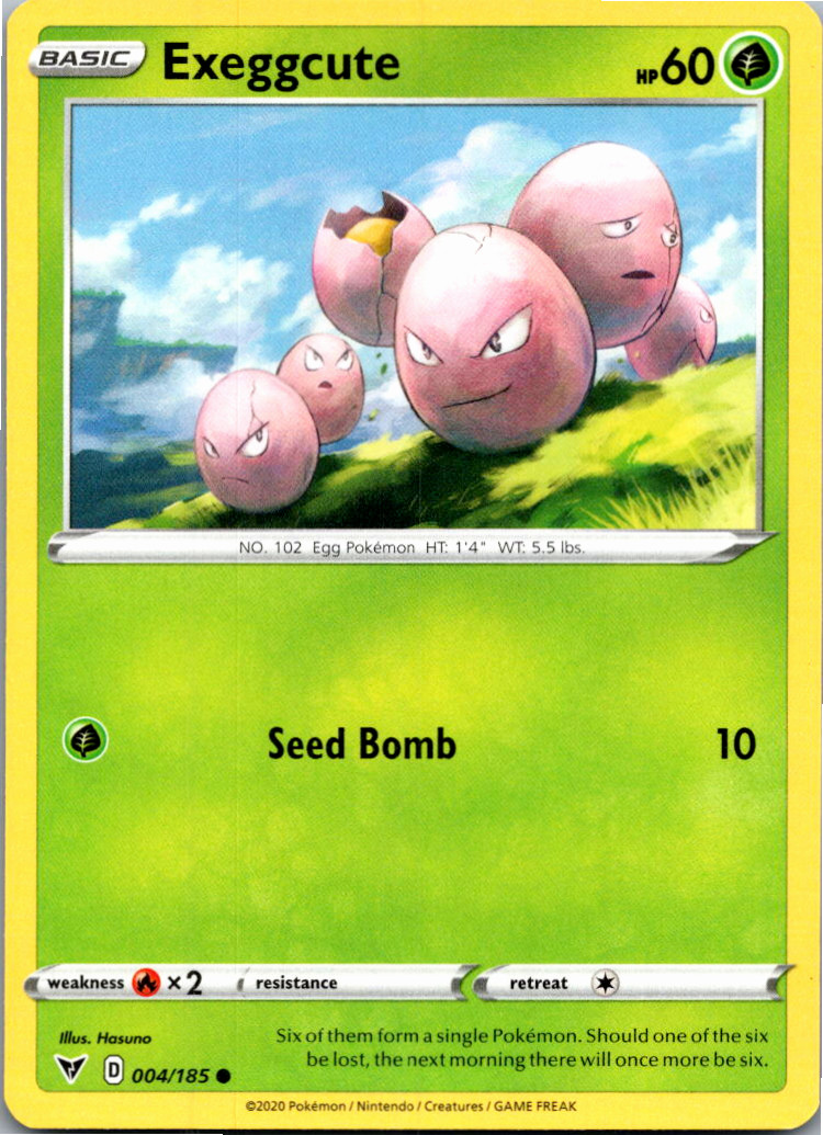 Exeggcute Common SWSH04: Vivid Voltage 004/185 NM