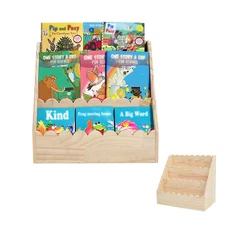 Kids Bookshelf - 3-Tier Wooden Book Shelf for Kids Rooms, Nursery & Toddlers ...