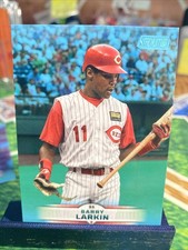 2025 Topps Stadium Club Light Blue Parallel #27 Barry Larkin Cincinnati Reds