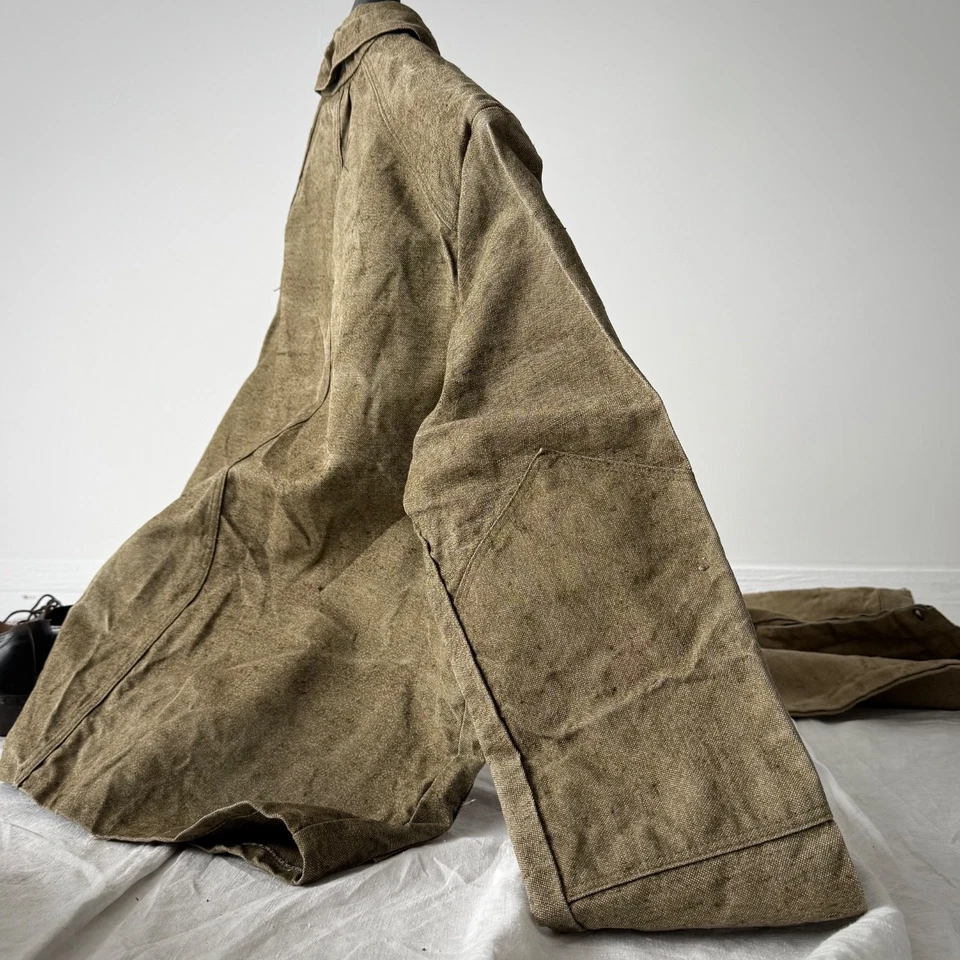 Chaqueta de trabajo vintage de la Unión Soviética de los años 70 para tareas de cáñamo pesado Foto 4 de 4