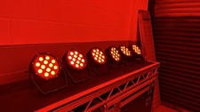 6 X LEDJ spectra Par 12hex10 Outdoor Rated DMX Par Can Uplighters