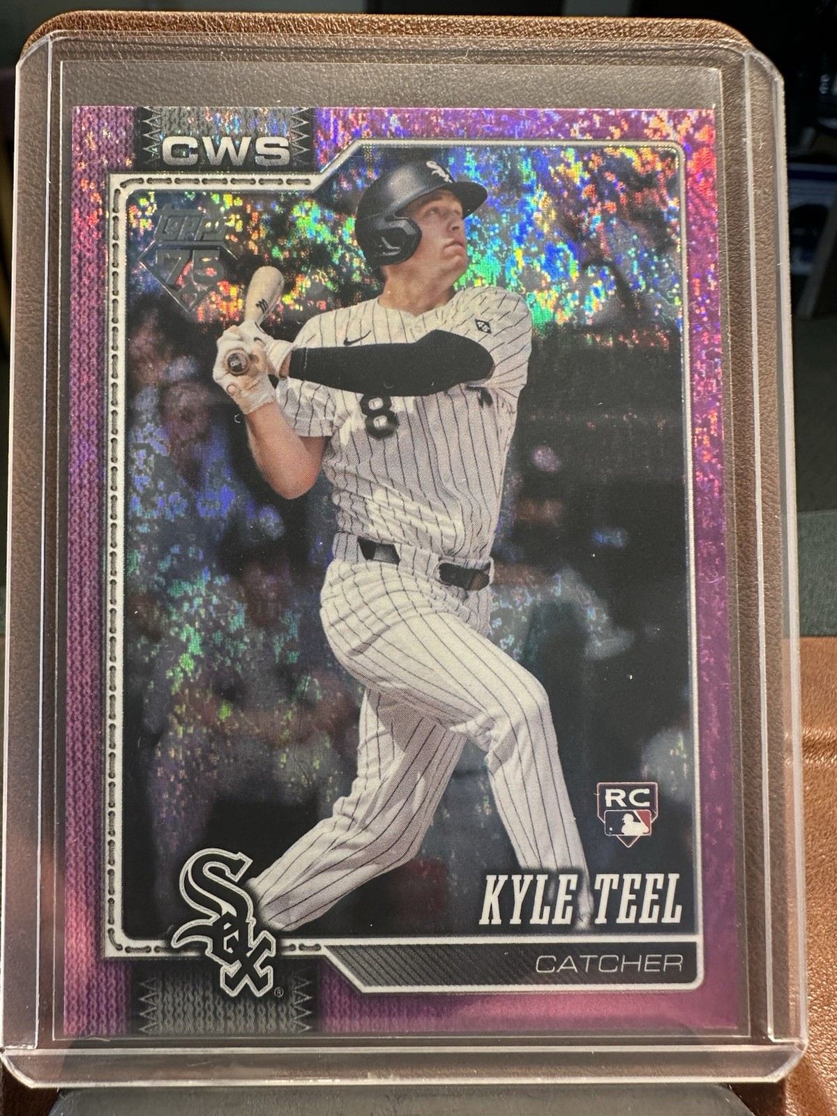 2026 Topps Series 1 - Kyle Teel #201 (RC) Pink Holo Foil - Chicago White Sox