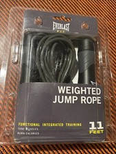 Everlast F.I.T. Weighted Jump Rope 11ft New Training Workout Fitness Gym