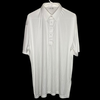Collars & Co Polo Shirt Mens XL White Golf Preppy Point Dress Collar Office Work